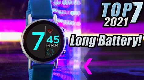 Top 7 Best Smartwatches with Long Battery Life 2021 - YouTube