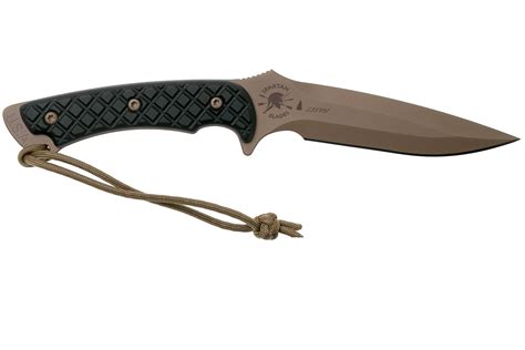 Spartan Blades Ares SB1DEBKKYTN Flat Dark Earth/Black/Tan Sheath survival knife | Advantageously ...