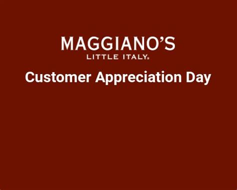 Maggiano's Little Italy Customer Appreciation Day - Win A $125 Gift Card (2 Winners)