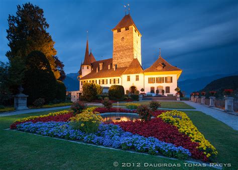 Spiez Castle at dusk, Switzerland | moments before a severe … | Flickr