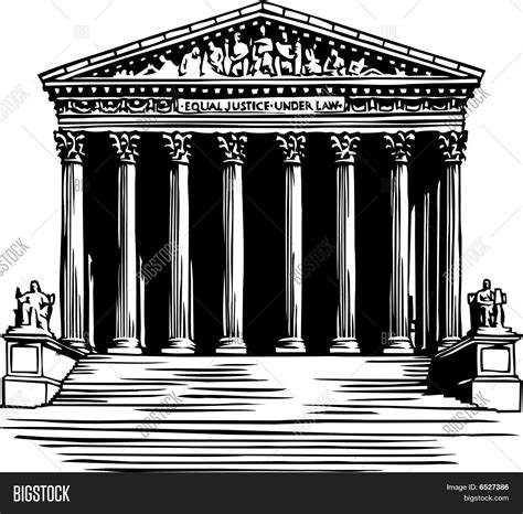 Supreme Court Building Washington Vector & Photo | Bigstock