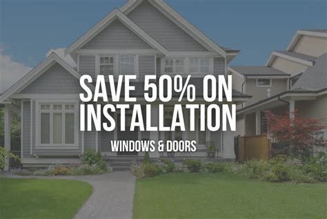 Save 50% On Installation For Your New Windows and Doors - Alenco Inc