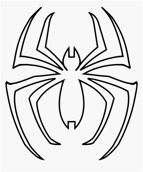 Spiderman Logo Outline