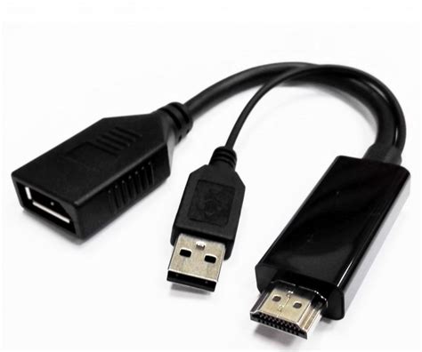 8ware Hdmi Male To Display Port Female With Usb (for Power) Gc-hdmidp-2u