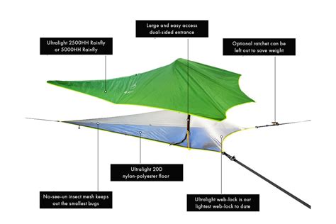 UNA 1-Person Hammock Tent | A Lightweight Tent in The Trees | Tentsile