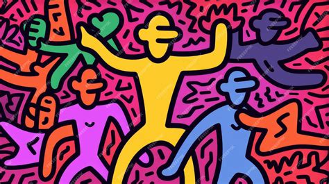 Premium AI Image | Create A Keith Haring Style Photograph