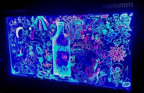 Absolut Fluorescent Art Wall on Behance