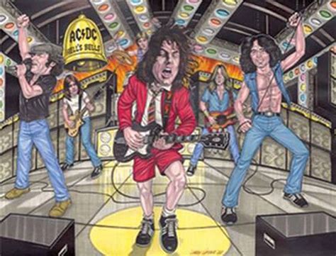 AC/DC cartoons | Caricature, Cartoon, Hard rock