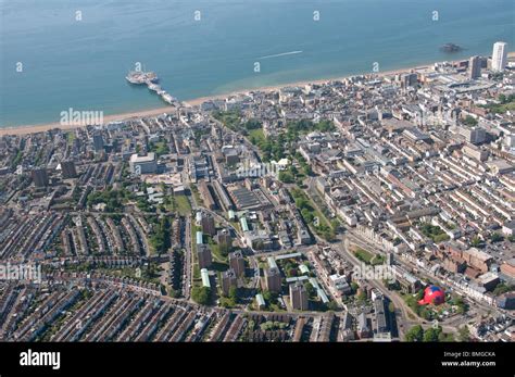 Aerial photograph of Brighton and Hove city, Sussex, England Stock Photo - Alamy