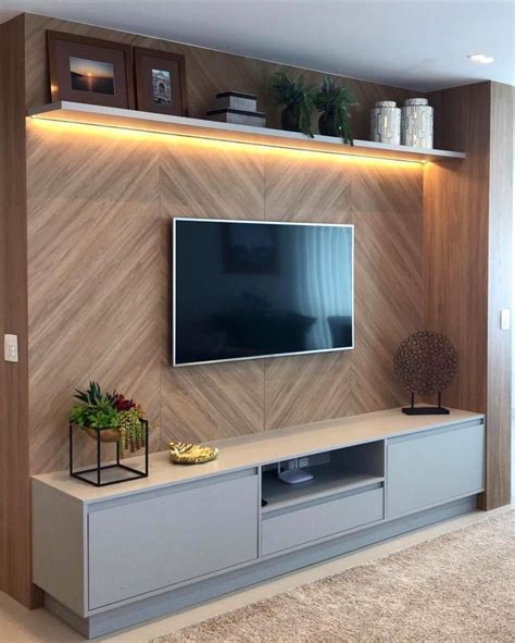 53 Adorable Tv Wall Decor Ideas - ROUNDECOR | Living room design small spaces, Modern tv wall ...