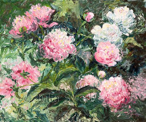 Pink Peonies Oil Painting