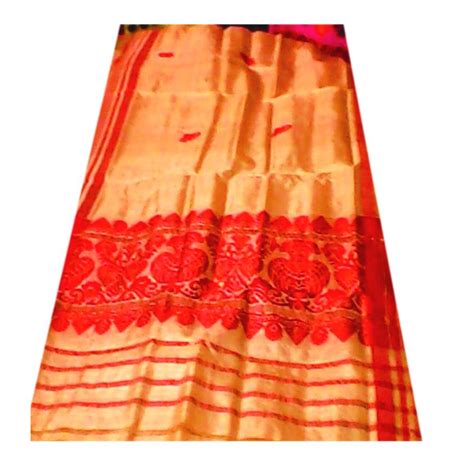 Golden Thread Gamosa (#330),handloom,assam,traditional,Muga Gamus