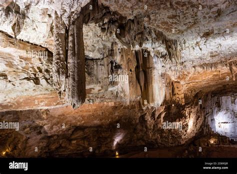 Beautiful Jura natural underground caves in France Stock Photo - Alamy