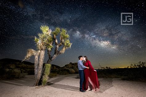 Astrophotography Joshua Tree Engagement Photography!!