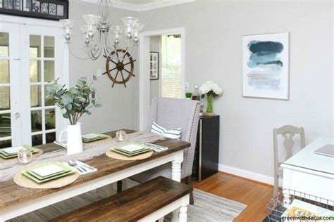 The coastal farmhouse dining room reveal - Green With Decor