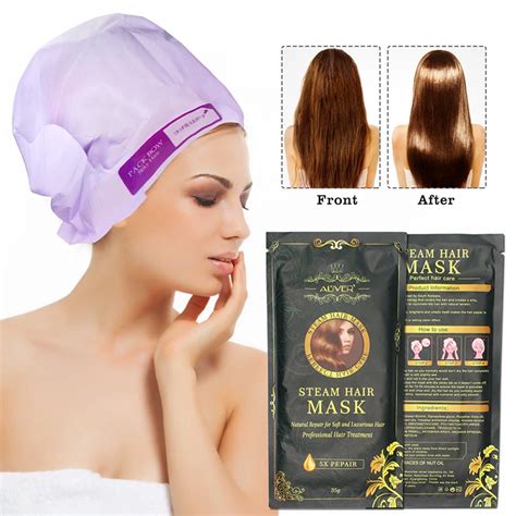 New Aliver Automatic Repair Heating Steam Hair Mask Smoothing ...