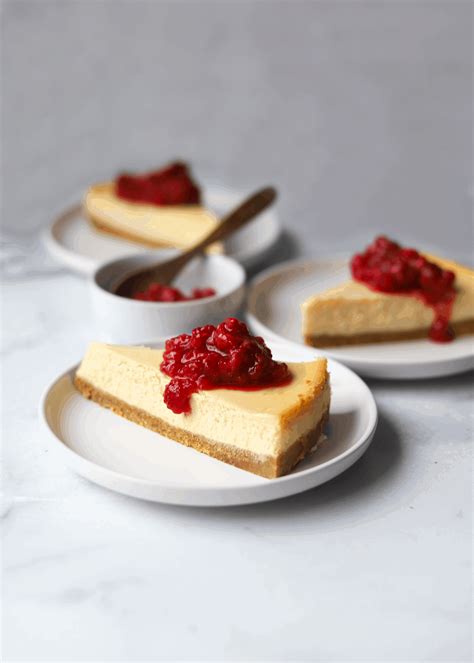 Italian Ricotta Cheesecake with Fresh Raspberries