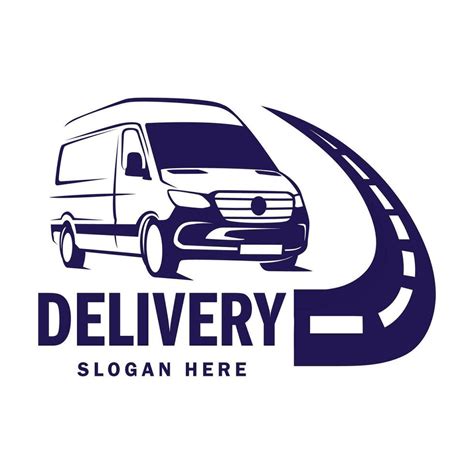 Delivery van logo design template. Delivery services logo template. 24800869 Vector Art at Vecteezy