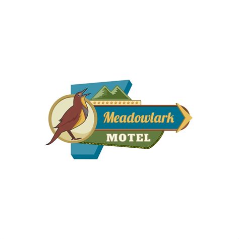 Retro yet Chic Motel Logo design for Meadowlark Motel | Logo design contest