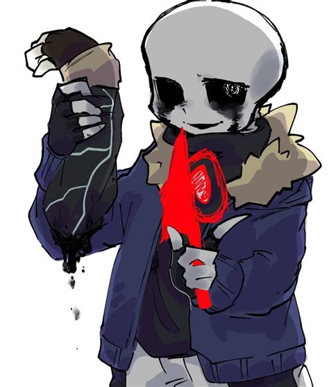 a drawing of a skeleton holding a blow dryer in one hand and a glove in the other