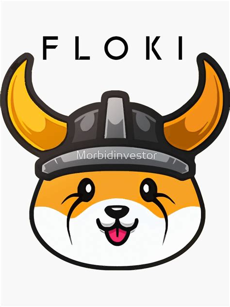 "FLOKI Token Simple Logo - Floki inu coin Merch" Sticker by ...