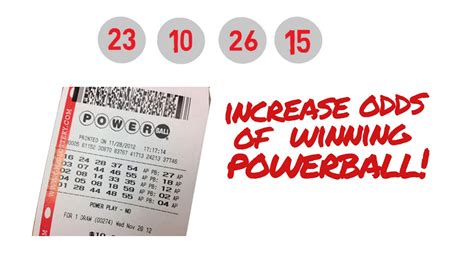 HOW TO INCREASE YOUR ODDS OF WINNING THE POWERBALL LOTTERY ANIMATED - YouTube