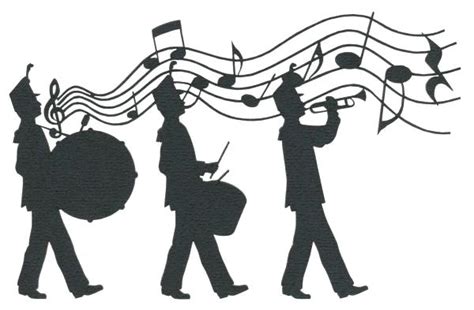 Marching Band Silhouette Vector at Vectorified.com | Collection of ...