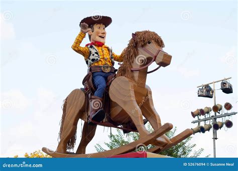 Woody From Toy Story On A Rocking Horse On Float In Disneyland Parade Editorial Photo ...