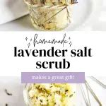 DIY Lavender Salt Scrub Recipe with Epsom Salt