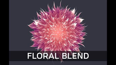 Floral Design Illustration with Blend Tool - in Adobe Illustrator | Illustrator tutorials ...