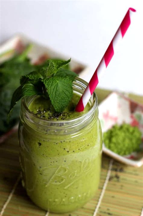 Mint Matcha Smoothie - Spices & Greens: Online Weight Loss Coaching