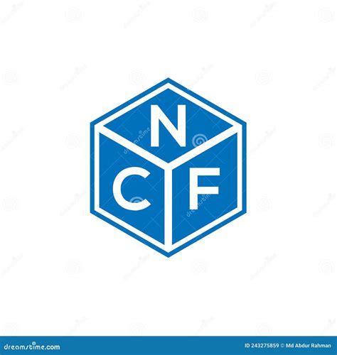 NCF Letter Logo Design on Black Background. NCF Creative Initials ...