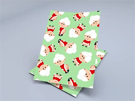 Naughty Mrs. Claus Christmas Wrapping Paper | Etsy