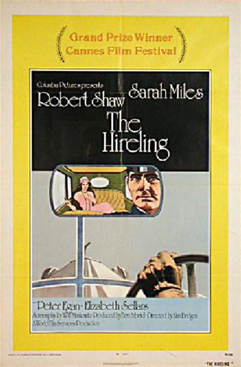 The Hireling Original 1973 U.S. One Sheet Movie Poster - Posteritati Movie Poster Gallery