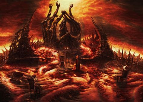 One Version Of Hell wallpaper free | Heaven and hell, Painting ...