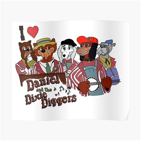 "Daniel & the Dixie Diggers" Poster for Sale by bhiveshop | Redbubble