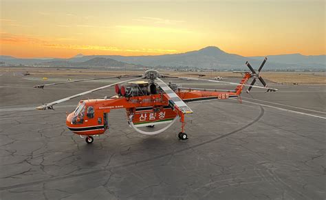 Erickson Delivers Eighth S-64 Air Crane® Helicopter to Korea Forest Service - Erickson Inc ...