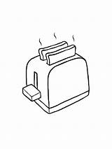 Toaster coloring pages sketch template