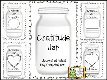 Gratitude Jar Journal by Herron's Happy Hoppers | TpT