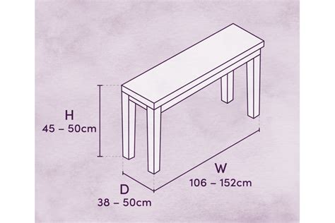 What is the Standard Bench Height? And Other Useful Dimensions to Know | Wayfair.co.uk