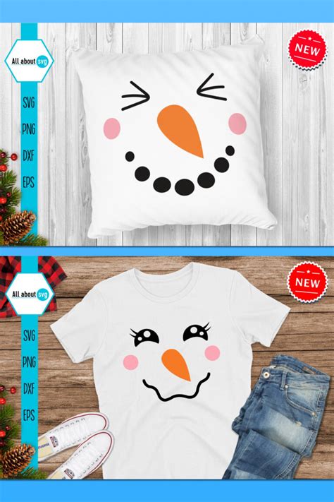 Snowman Faces Bundle Svg – MasterBundles