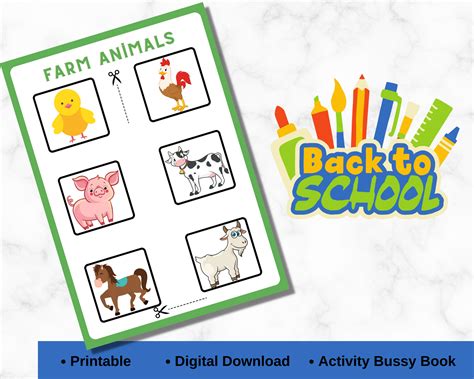 Worksheets For Kids, Farm Animals, Back To School, Printables ...