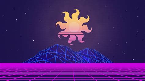 Vaporwave Sun Art Wallpaper, HD Artist 4K Wallpapers, Images and Background - Wallpapers Den