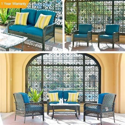 ovios 4 PCs Patio Furniture Set » Petagadget