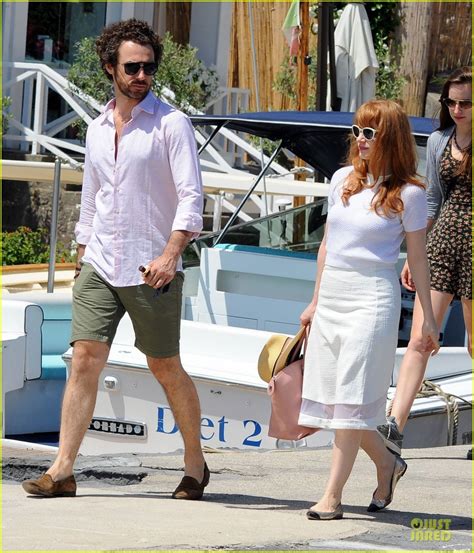 Photo: jessica chastain gian luca passi de preposulo boating in ischia ...