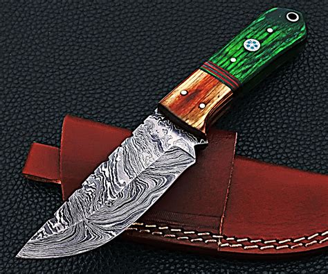 Damascus Steel Blade Knife Custom Handmade Damascus Steel | Etsy