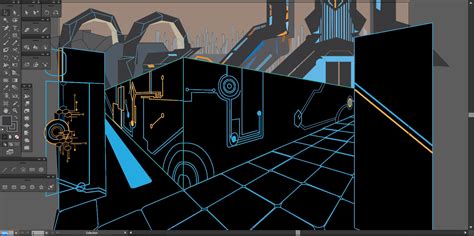 Tron Cityscape.Skewl by AznFlavrdCandyz on DeviantArt