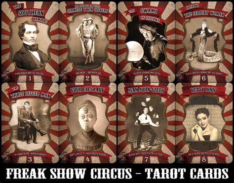 Freak Show Circus Tarot Cards Deck Rare Limited Edition - Etsy UK