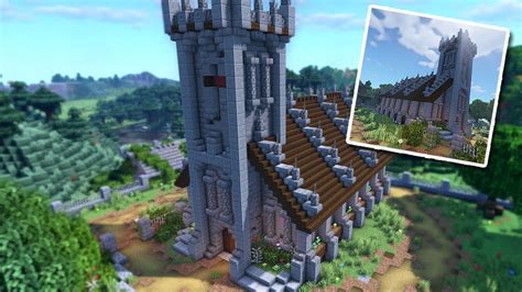 Minecraft Medieval Church Tower