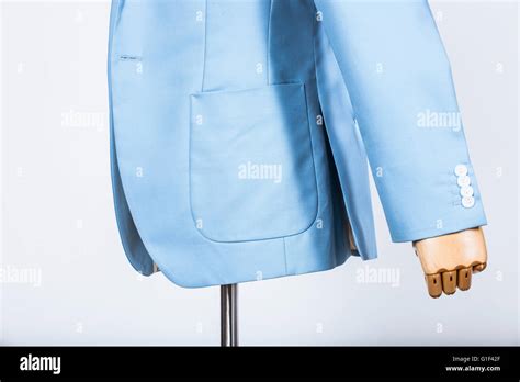 Light blue suit jacket on a mannequin Stock Photo - Alamy